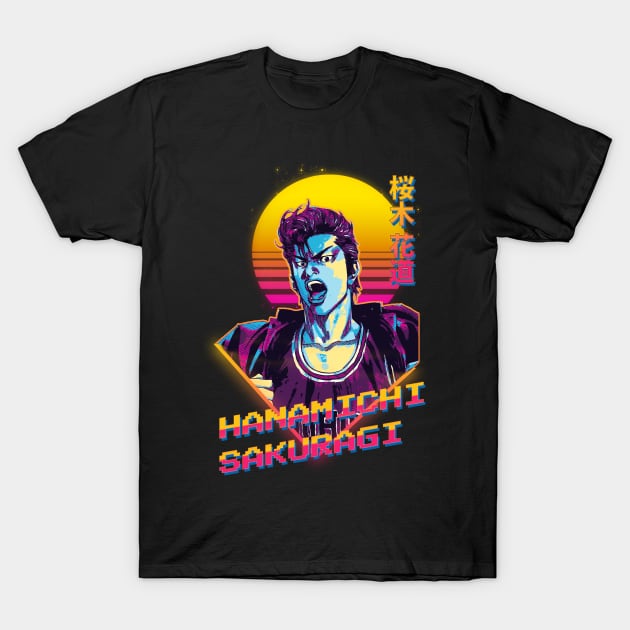 hanamichi sakuragi T-Shirt by Retrostyle